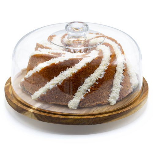 Oliver Joielle Rotating Cake Stand with Dome & Round Lazy Susan